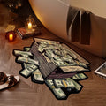 Imitation Cashmere Superfine Yarn Money - Themed Rug—Soft, Durable for Living Room or Studio Decor